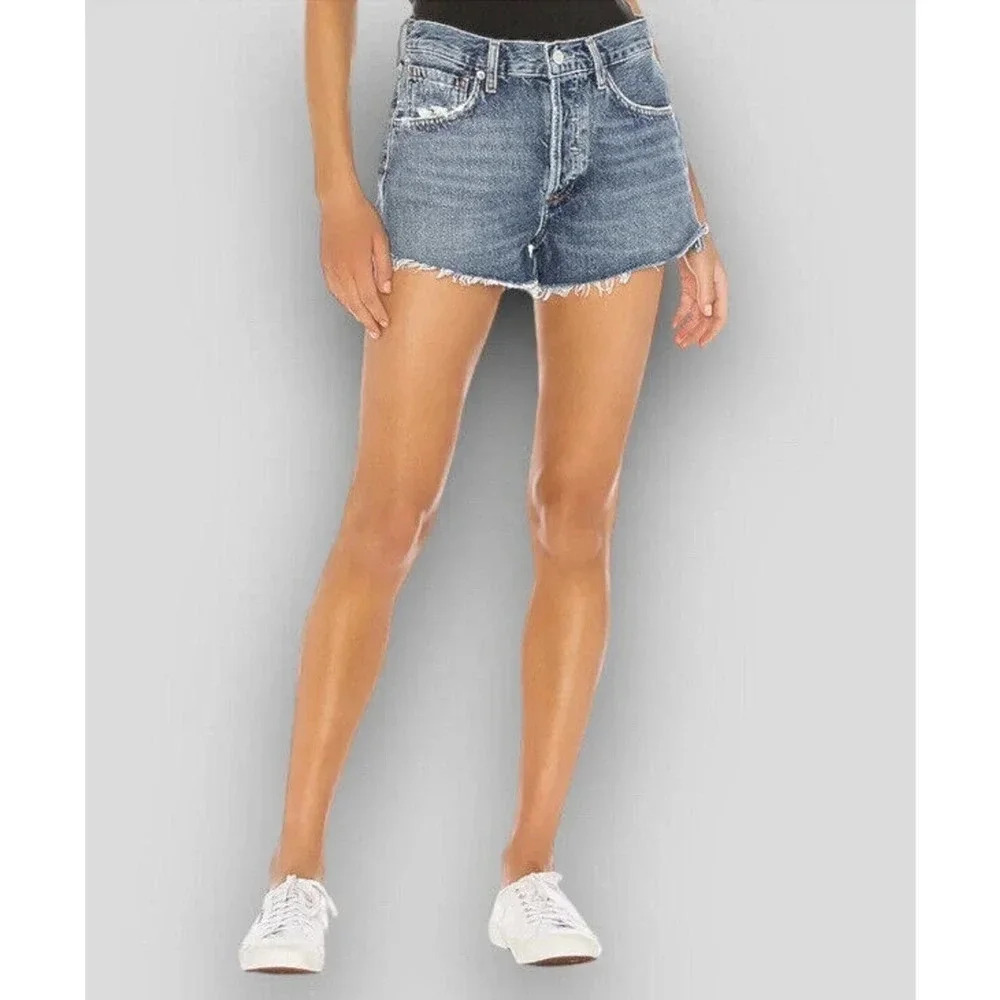 AGOLDE Parker Vintage Cut-Off Shorts in Lowkey A026C-1141 - Women’s Size 32